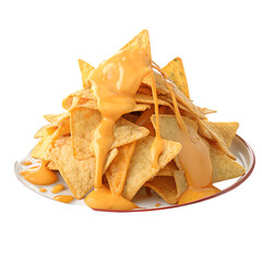 tortilla chips on a white plate