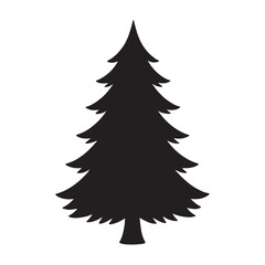 Obraz premium christmas tree vector illustration isolated on white background