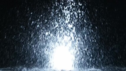 Captivating slow motion water splash evolution sequence on a dark backdrop, showcasing dynamic - Powered by Adobe