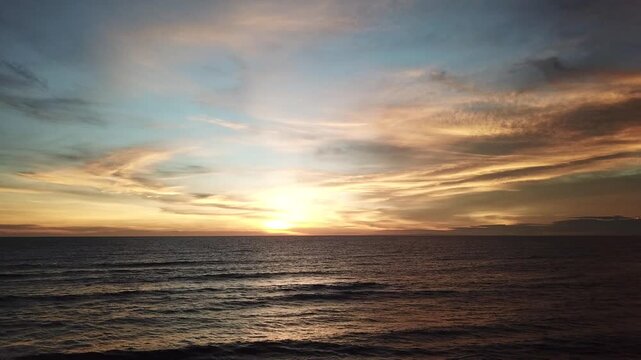 The beauty of the sunset at Kedungu Beach, Bali