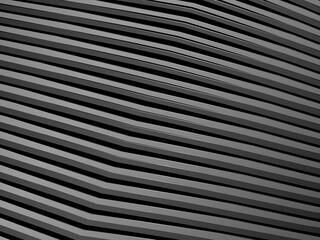 Obraz premium Abstract futuristic dark black background with modern design. Realistic 3d wallpaper with luxurious flowing lines. Elegant background for posters, websites, brochures, cards, banners, apps, etc. 