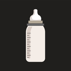 baby bottle with milk