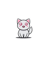Cute cartoon cat illustration