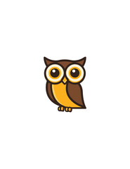 Cute cartoon owl illustration