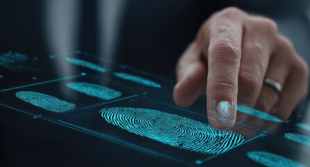 Hand scanning digital fingerprints