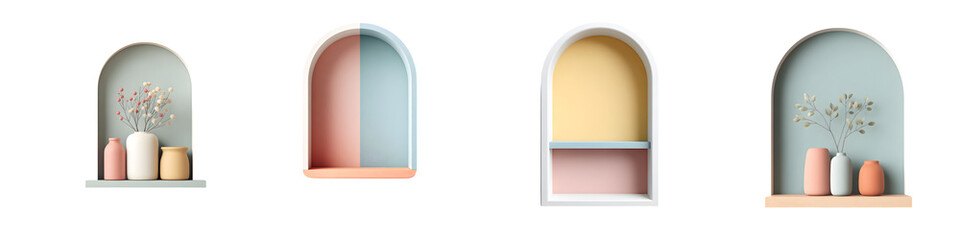 Modern Shelves: Pastel Colors and Minimalist Decor
