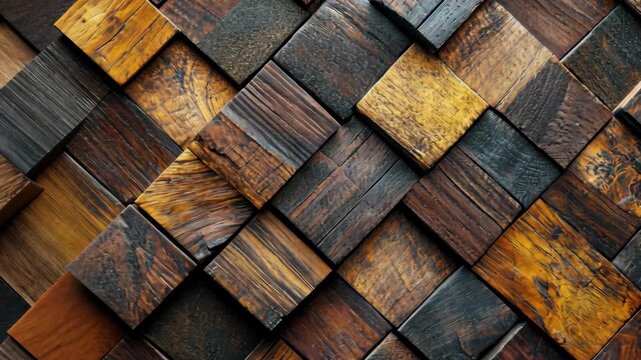 Wooden Blocks Pattern Texture Design.