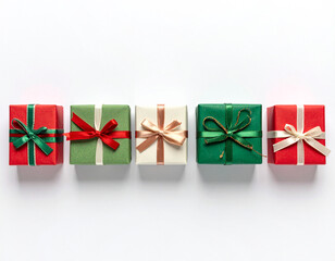 gift boxes with ribbon