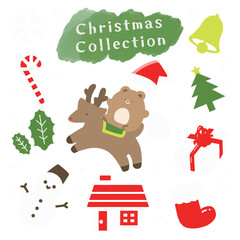 クリスマスのかわいいイラスト素材