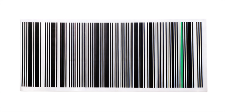 And white barcode with one green line isolated on a transparent background black and white - Powered by Adobe