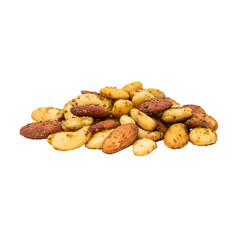 Fototapeta premium Assorted nuts offering a blend of textures and flavors in an isolated shot