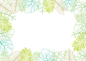 Background nature freehand Leaf background. Leaf nature style with space for text - design for background social media, postcards, poster, business card, flyer, brochure other.