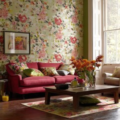 living room interior with sofa