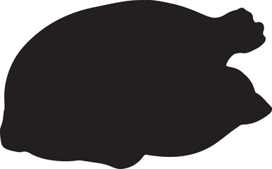 Silhouette of a Roasted Chicken Preparation Image Depicting Poultry for Dinner Meal Concepts and Culinary Themes Including Holiday Traditions Like Thanksgiving