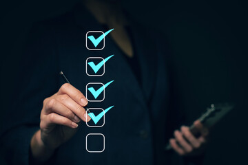 Reviewing and completing online survey forms document management system Assessment form, questionnaire, checklist and clipboard management Quality control...