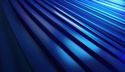 Abstract blue waves flowing in a dynamic pattern, creating a sense of depth and motion