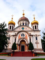 Fototapeta premium Assumption Cathedral in the Svyatogorsk Lavra