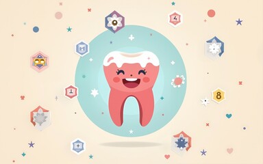 vector graphic of world oral health day good for world oral health day celebration. flat design. flyer design.flat illustration. High quality