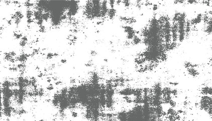 Grunge Сraked weathered cement wall texture in black and white. Cratch rough peeling grunge texture vector design on transparent background.