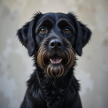 Cane di razza Barbone nero