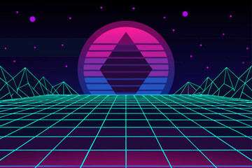 abstract futuristic digital mesh background