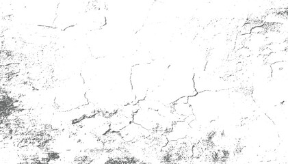 Fototapeta premium Grunge black and white grunge texture of a cracked wall, Rough and dry old grunge texture, broken effect, grunge effect vector design on transparent background.