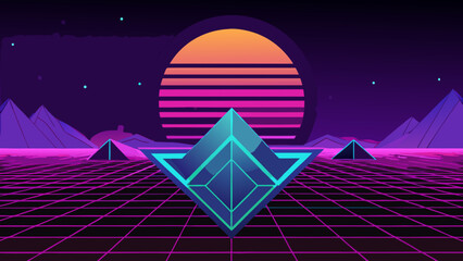 abstract galaxy neon spiral background