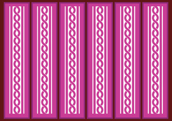 Set of decorative seamless ornamental border with corner, Floral border ornament damask seamless pattern, Indian Classical Art, seamless floral damask pattern border.