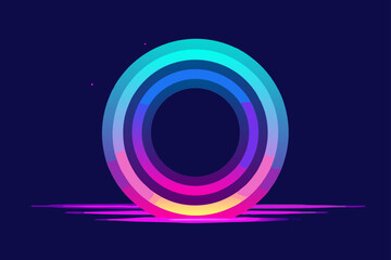 abstract glowing rainbow mesh background