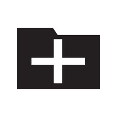 Folder with Plus glyph icon