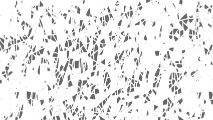 Abstract Broken Glass Pattern – Vector Shattered Tile Texture Background Design black and white seamless pattern vector design on transparent background.