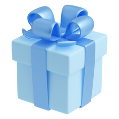 blue gift box, christmas gift box png collection 