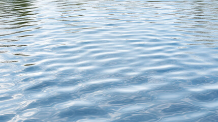 Calm water surface with gentle ripples reflecting light and creating serene atmosphere