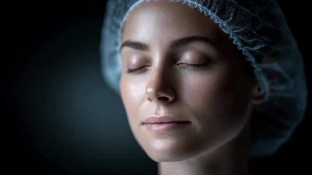 Woman receiving facial injection beauty treatment to maintain youthful appearance