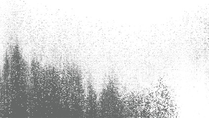 Light Noise Grain Dots – Vector Dot-work Pattern with Subtle Gradient, Aged Halftone – Faded Dotted Grit Noise Retro Manga Vector Texture, vector design on transparent background.