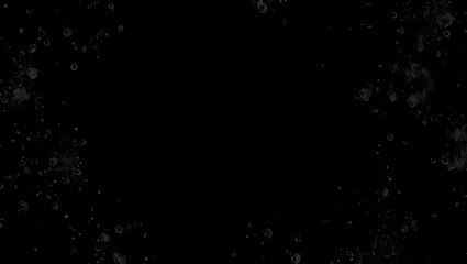 Subtle dust particles floating slowly in space on black background, perfect for compositing and visual effects work, abstract and dark