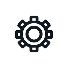 Obraz premium Abstract gear icon representing mechanics and industry