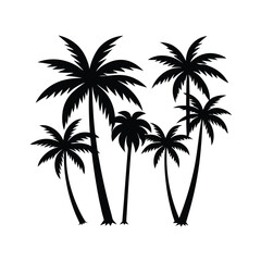 Fototapeta premium palm tree silhouette