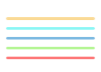 Vibrant neon lines in multiple colors for modern design and creative projects