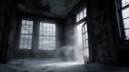 Abandoned room sunlight - Powered by Adobe