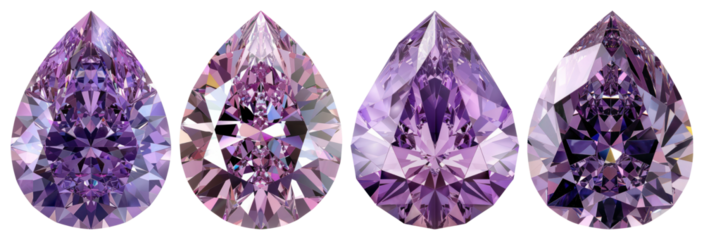 Elegant purple gemstones sparkle beautifully