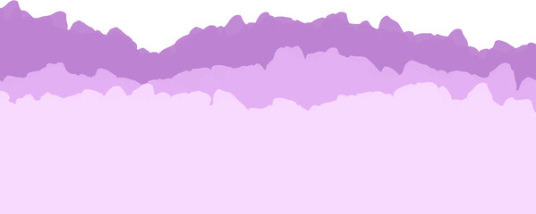 Torn Paper Cloud Layers, Purple Pastel Texture, Dreamy Background Design, Isolated Background, Emotional Decorative Element