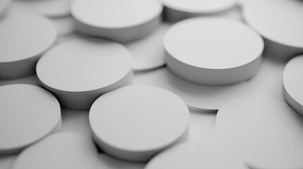 Minimalist tech-inspired abstract shapes on a white background, symbolizing modernity and innovation.