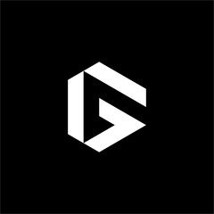 A sharp, contemporary letter G in a brutalist geometric style. This logo is modern, elegant, and impactful for innovative and future-focused companies.