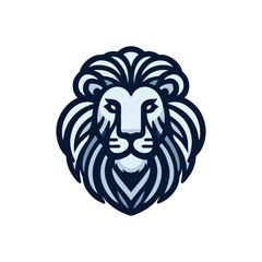 Fototapeta premium Detailed lion illustration with bold lines and shading