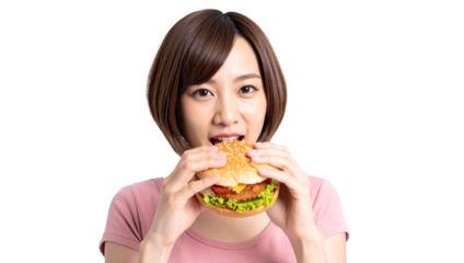 Enjoying a delicious burger fast food restaurant food photography bright environment close-up view culinary experience