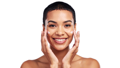 Skincare routine application indoor setting portrait photography healthy skin close-up perspective beauty concept