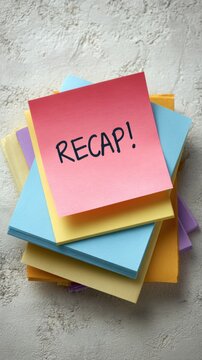 Recap Note Meeting Recap Images – Browse 877 Stock Photos, Vectors, and Video ...