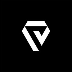 A bold, brutalist-inspired letter P logo. This modern, geometric design is a powerful and futuristic mark, perfect for architecture, tech, or industrial brands.