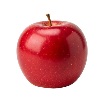Vibrant, ripe red apple, perfect for health, wellness, and food industry projects ready to use